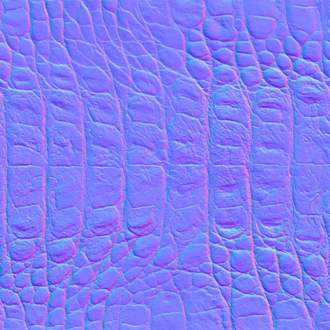 Crocodile skin normal map