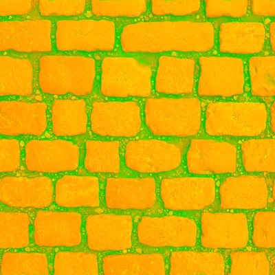Packed ORM texture in orange and green
