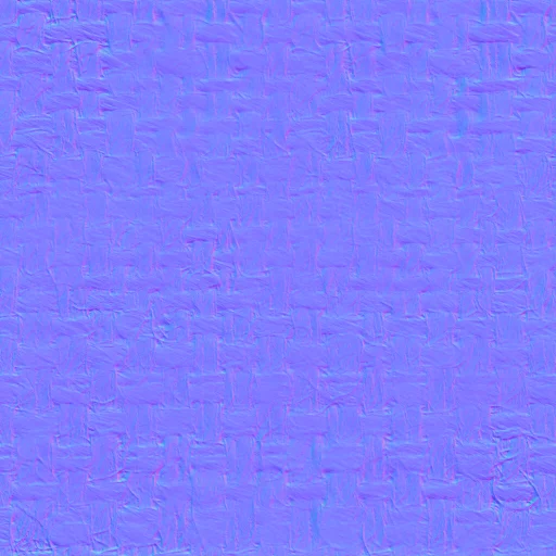 Purple blue normal map of the same burlap weave