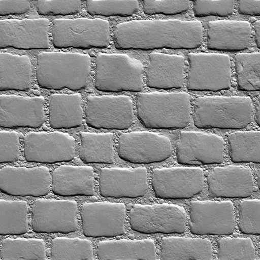 Cobblestone normal map turned gray, looking like a lit relief with flat stones