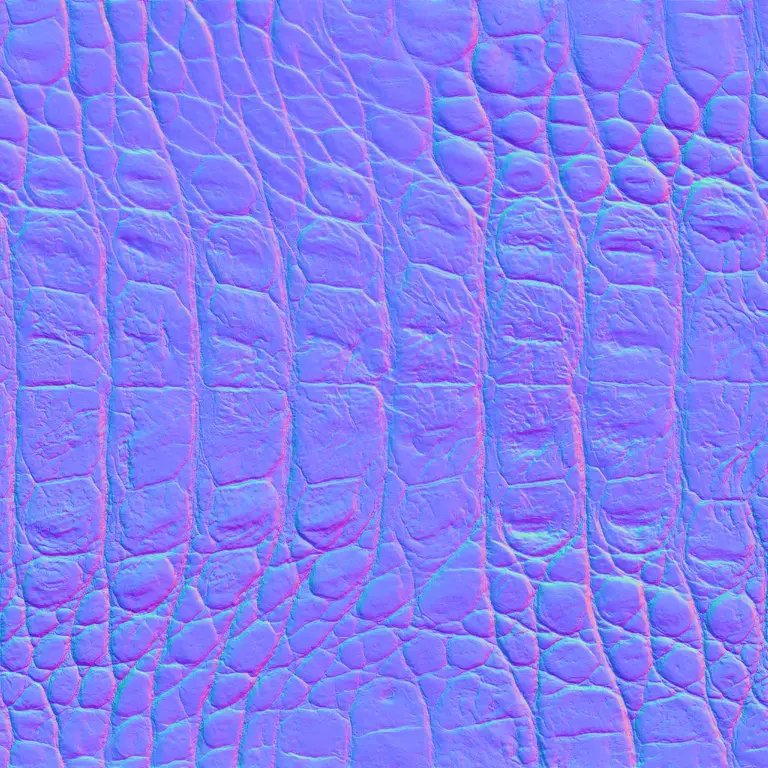 Normal map of crocodile scales, the sample input