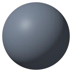 Sphere with roughness 0.5, like plastic