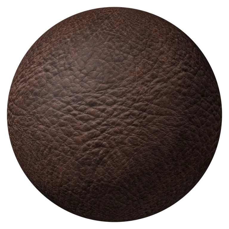 Seamless leather material ball