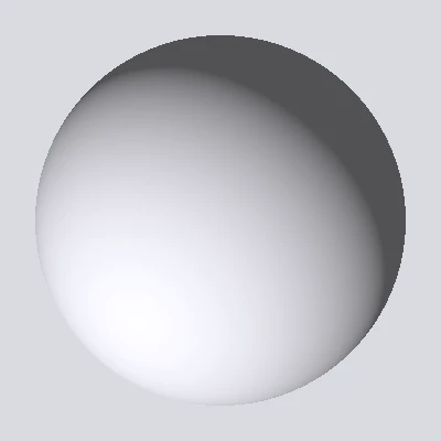The dome read as DirectX, lit from below as if dented